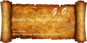 Godány Oktávián névjegykártya